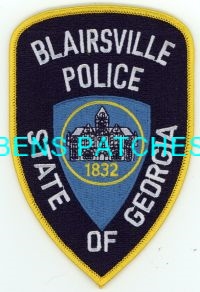 GEORGIA,BLAIRSVILLE POLICE 2 GOT IN PERSON